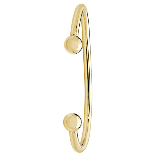 9 carat yellow gold solid torque bangle