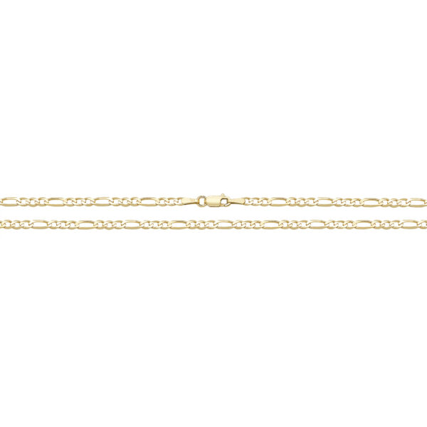 9 carat yellow gold figaro chain