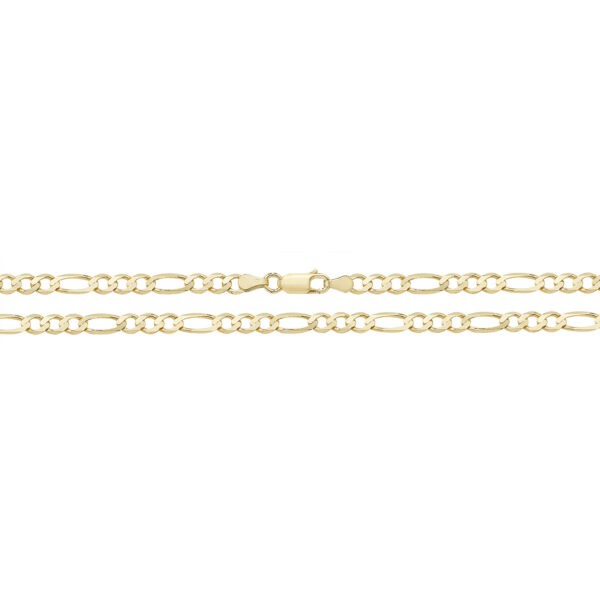 9 carat yellow gold figaro chain