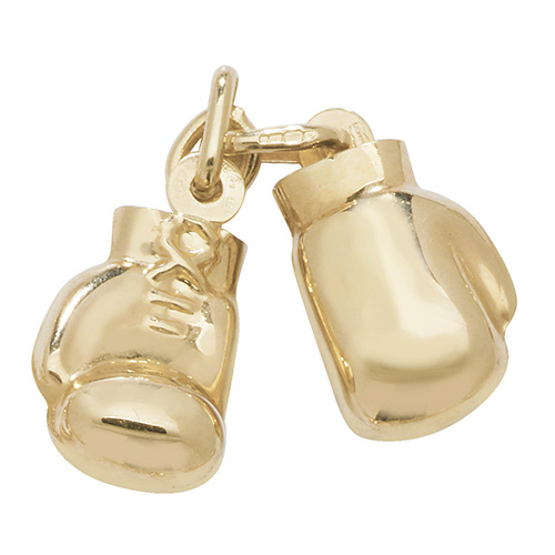 Boxing glove sales charm gold