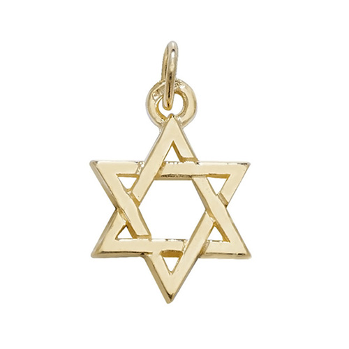 9 carat yellow gold star of david