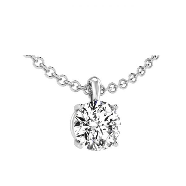 9 carat gold diamond pendant and chain