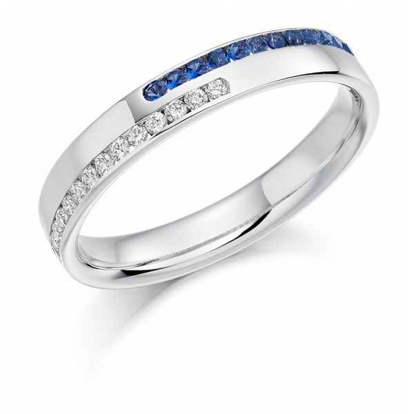 sapphire and diamond eternity