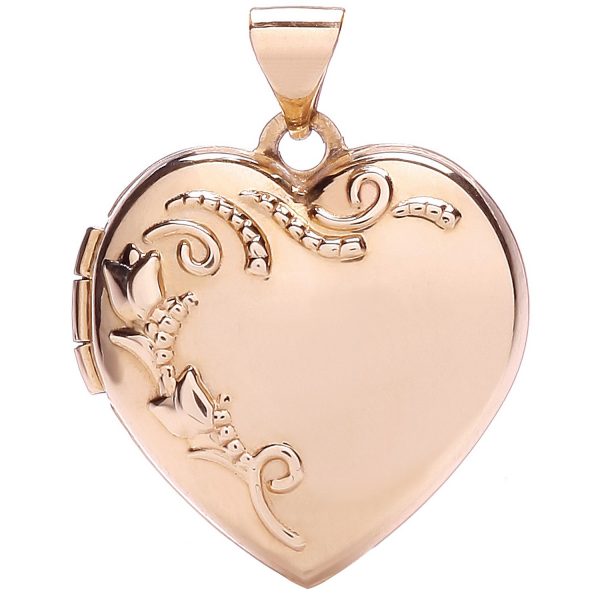 9 carat rose gold locket