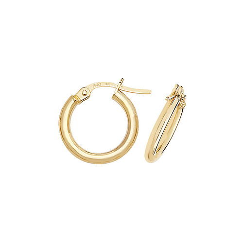 9 carat yellow gold hoop