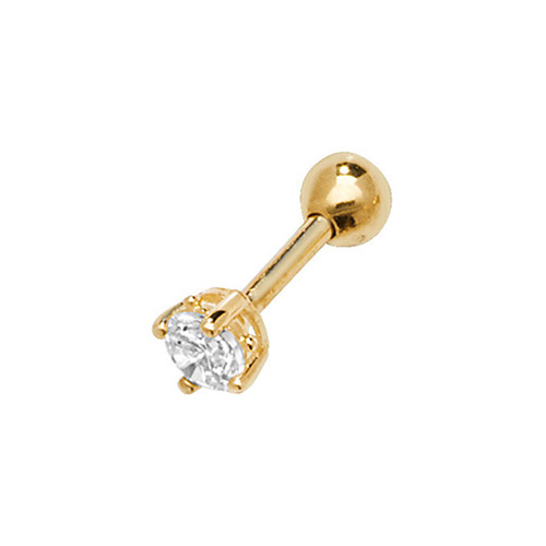 9 carat gold ear cartilage earring