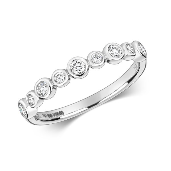 18 carat white gold eternity ring