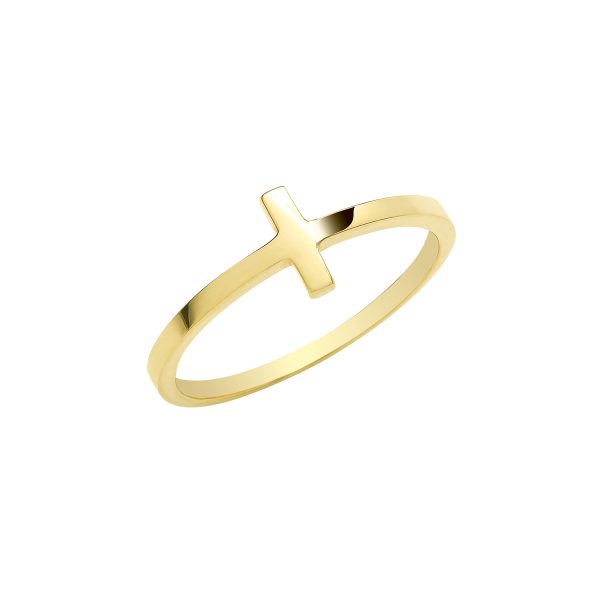 9 carat cross ring