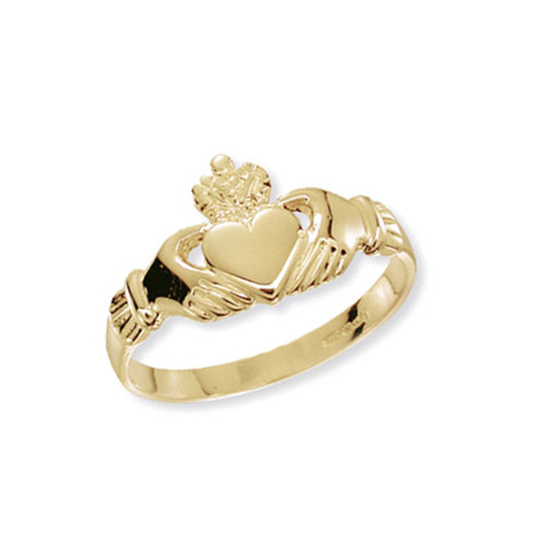 9 carat gold claddagh ring