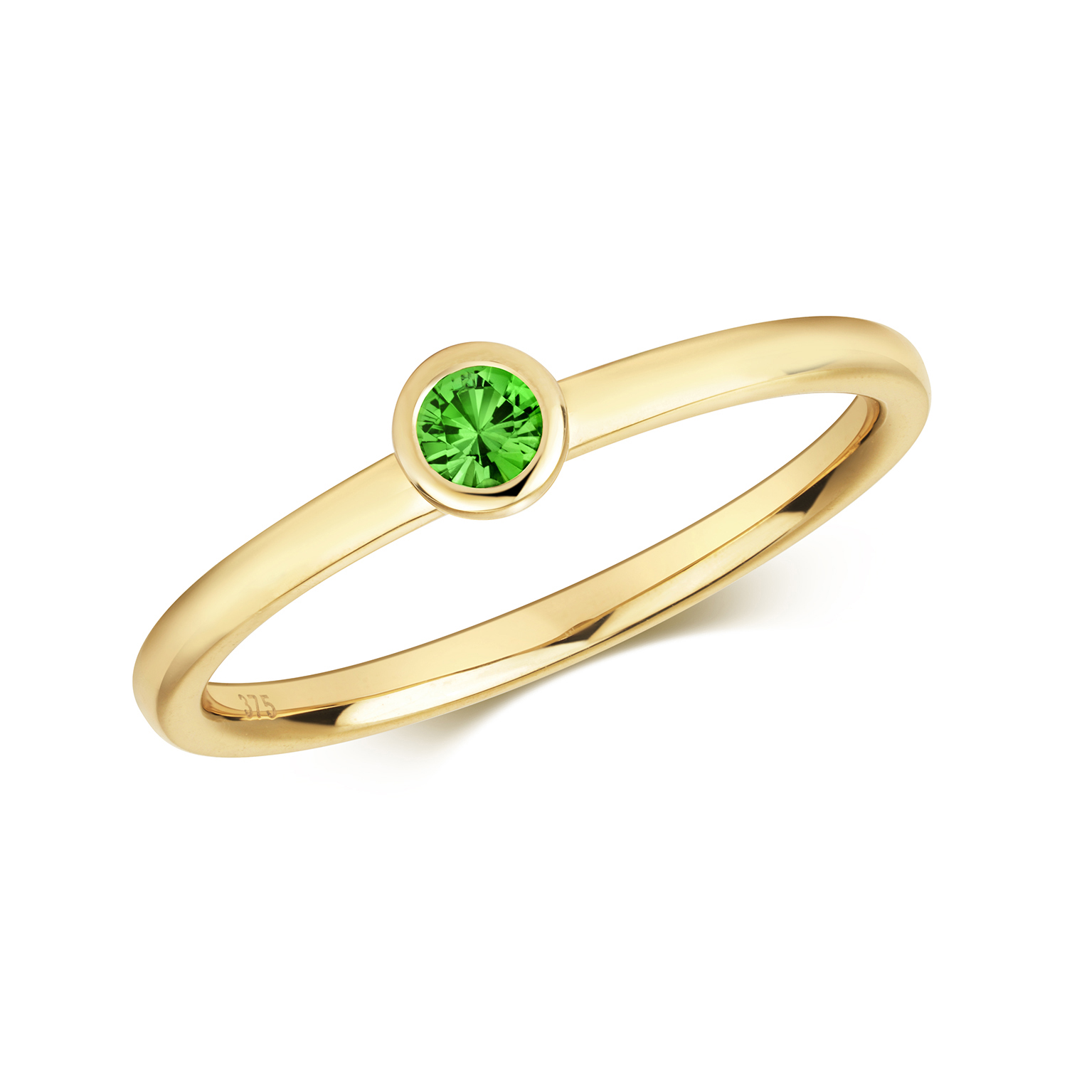 9 Carat Yellow Gold Tsavorite Ring - Northumberland Goldsmiths