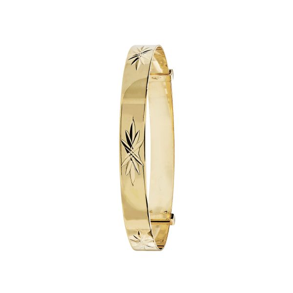 Gold Expandable 5mm Baby Bangle