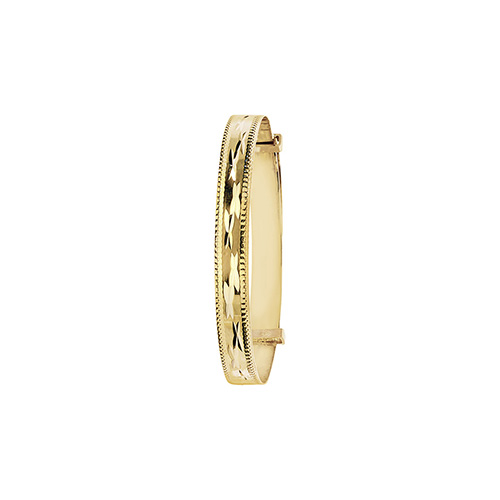 9 carat yellow gold baby bangle expandable