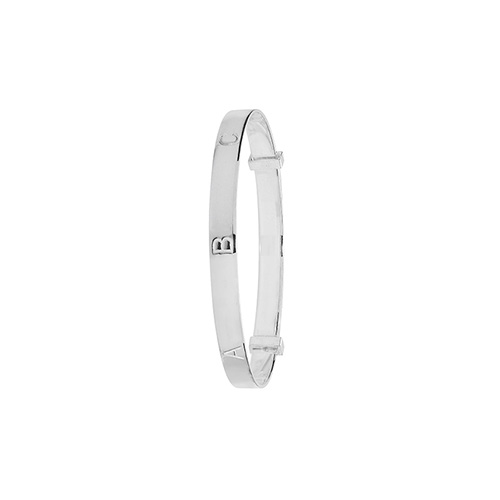 sterling silver abc baby bangle
