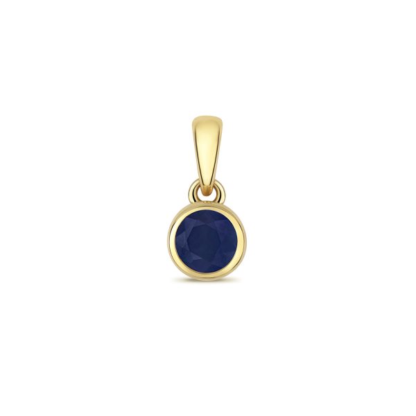 9 carat gold sapphire pendant