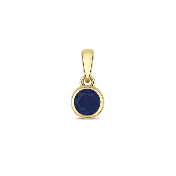 9 carat gold sapphire pendant