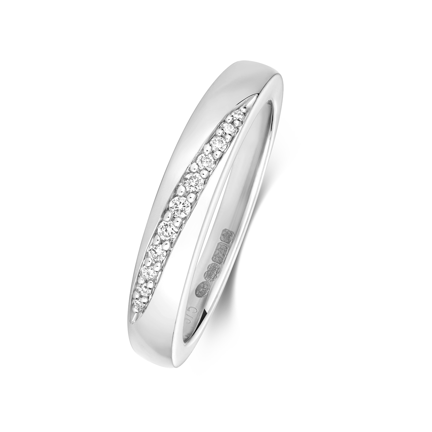 Crossover wedding band outlet