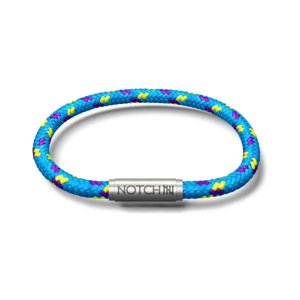 Cool blue cord bracelet