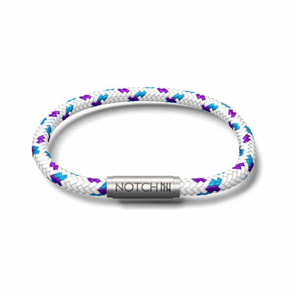 notch diamond white cord bracelet c