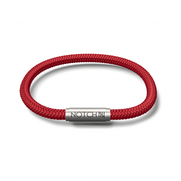 Notch red cord bracelet