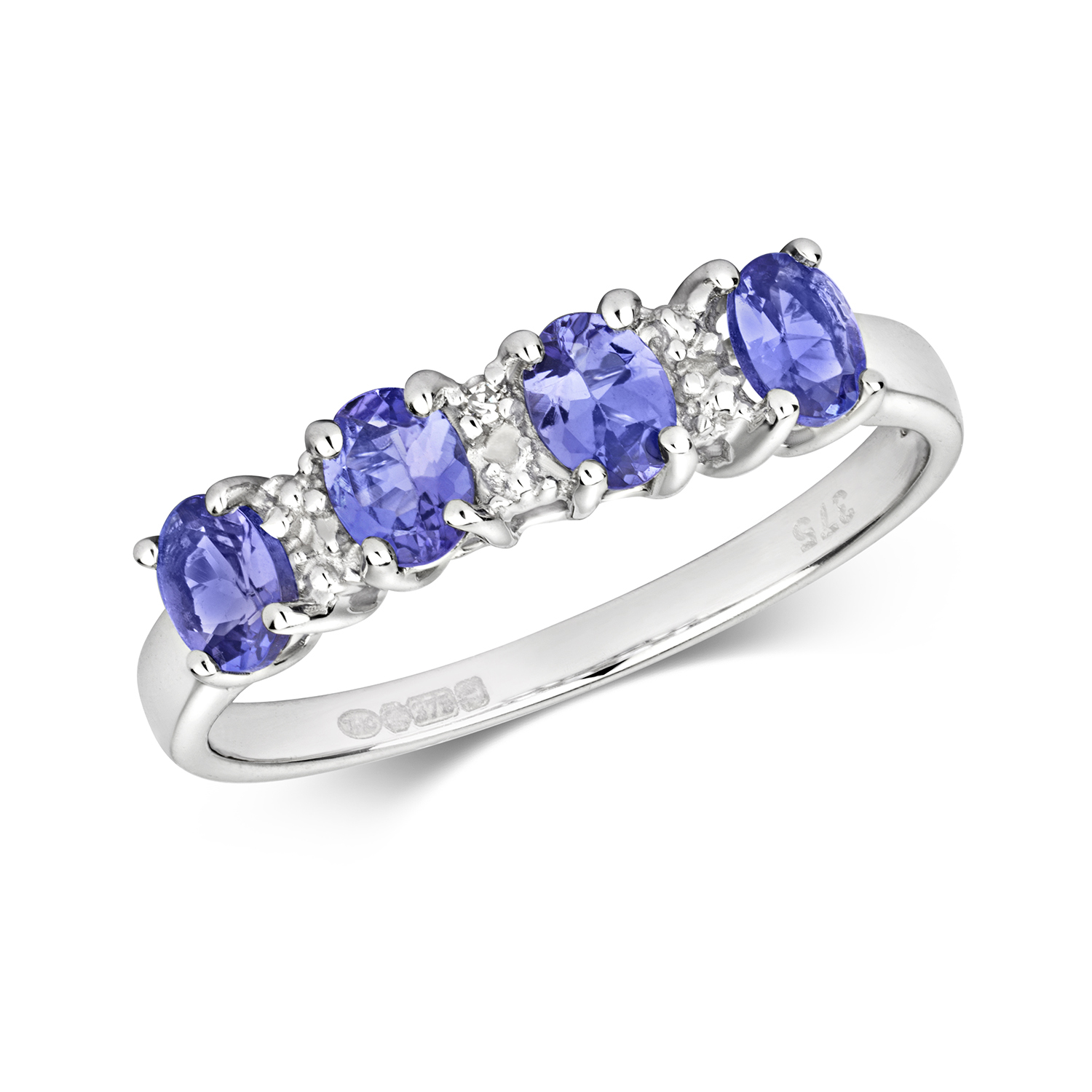 9ct White Gold Tanzanite Diamond Ring Northumberland Goldsmiths