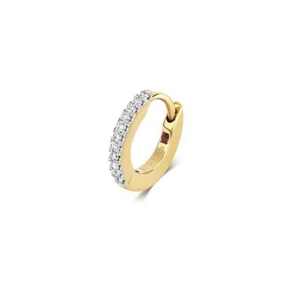 Diamond hoop on sale cartilage earrings