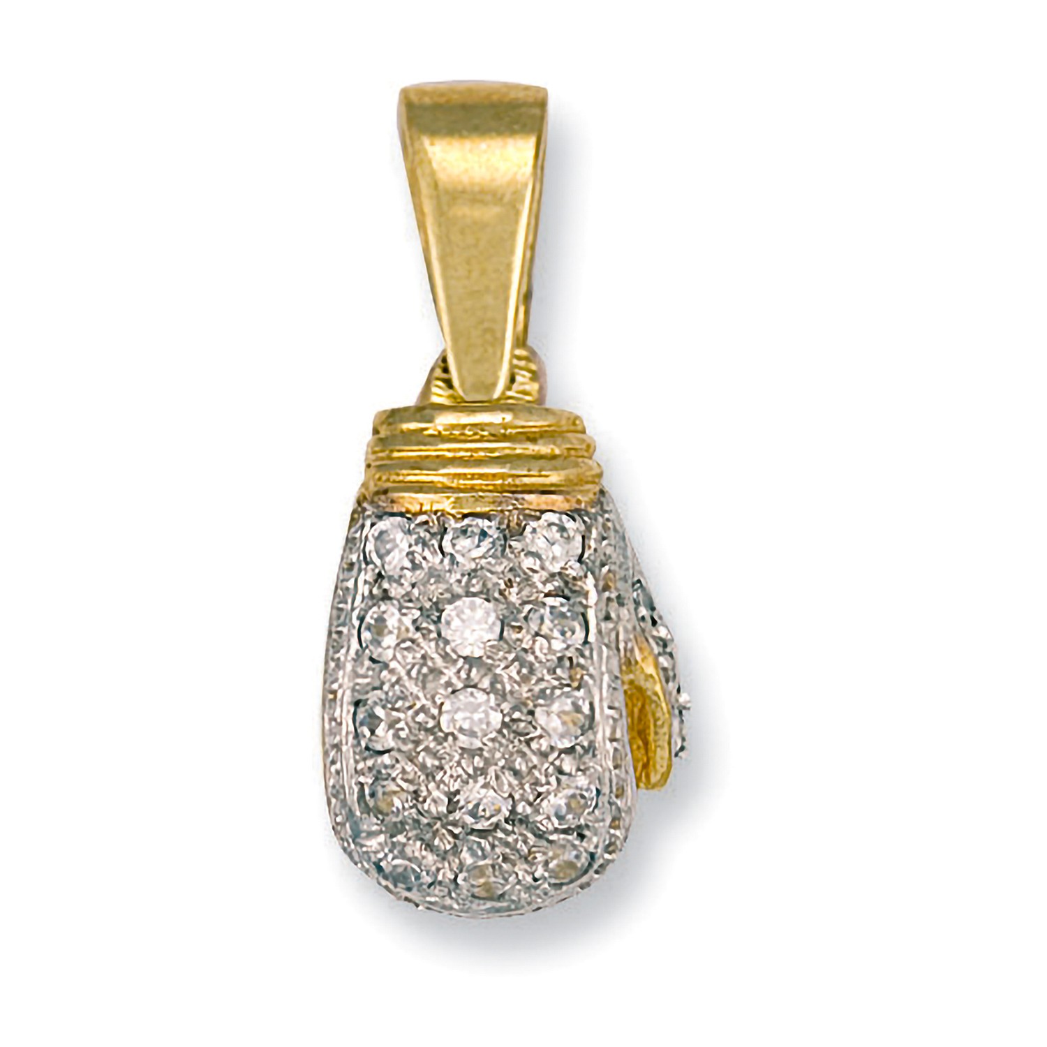 Solid gold boxing glove pendant on sale