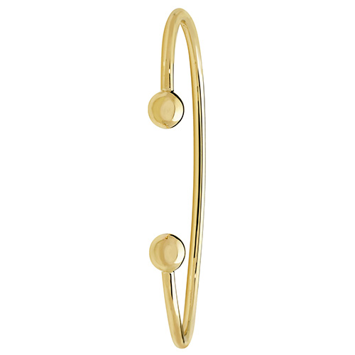 9 carat yellow gold gents torque bangle