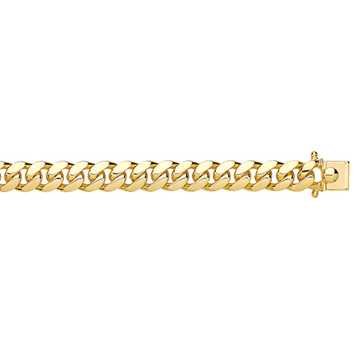 9ct Yellow Gold Solid Cuban Chain - Northumberland Goldsmiths