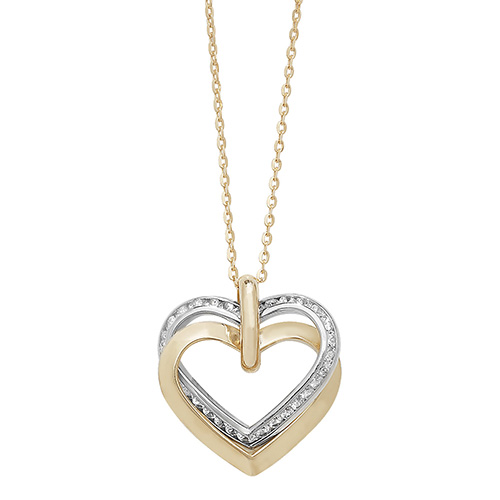 Solid 9ct Gold Miniature Concave Heart Necklace – RUBY TYNAN JEWELLERY