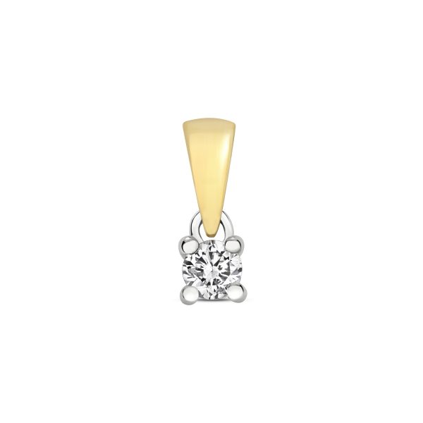 9 carat gold diamond pendant