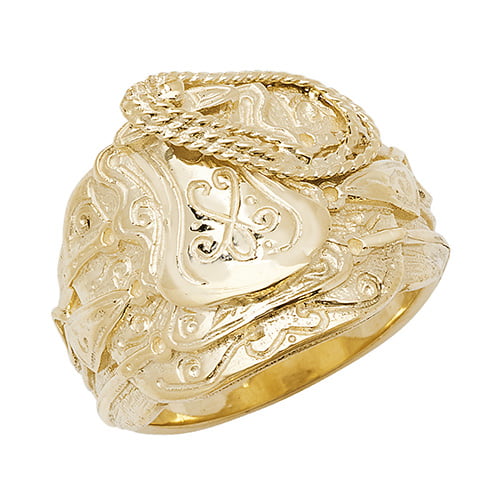 9 carat gold saddle ring