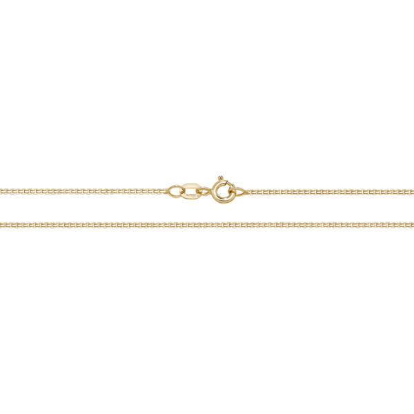 9 carat gold box chain deals
