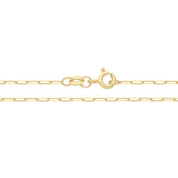 9 Carat Gold Box Chain Anklet Northumberland Goldsmiths