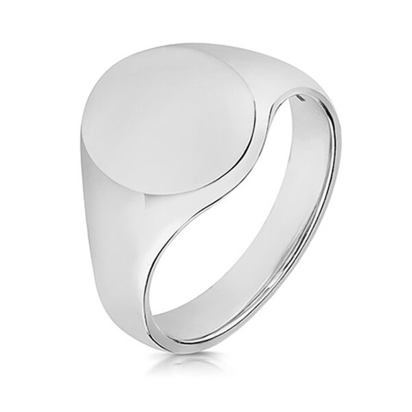 sterling silver signet rings oval
