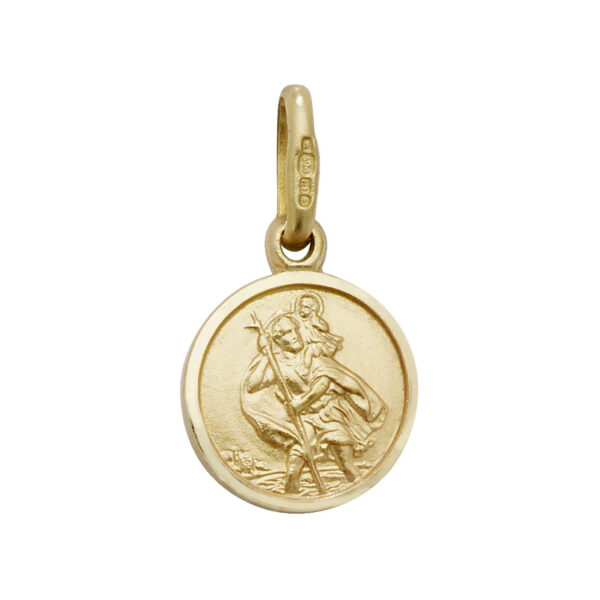 9 carat yellow gold st christopher