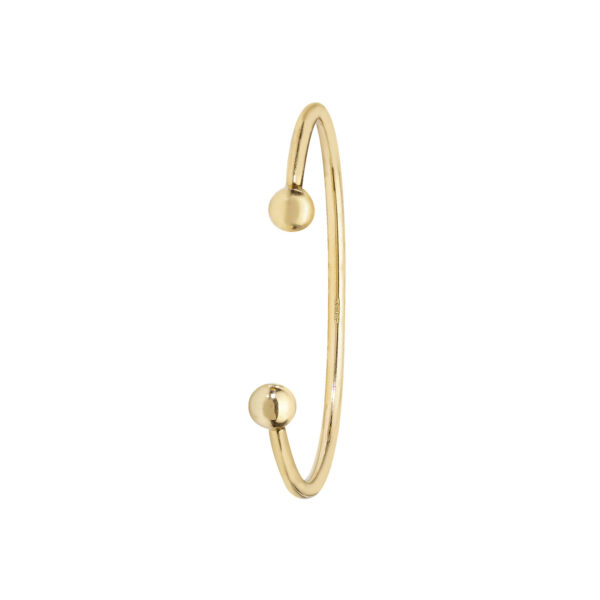 9 carat gold solid baby bangle torque