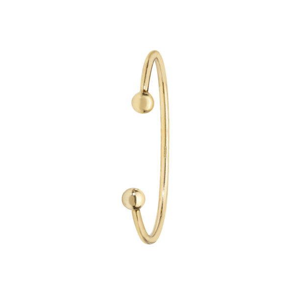 9 carat gold solid baby bangle torque