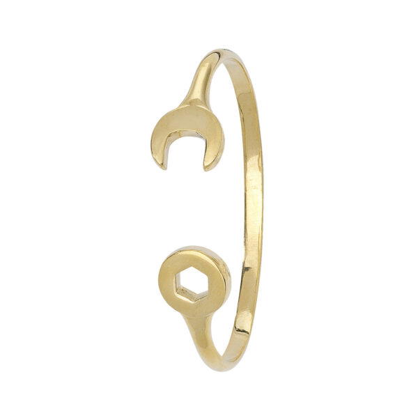 9 carat yellow gold baby bangle spanner