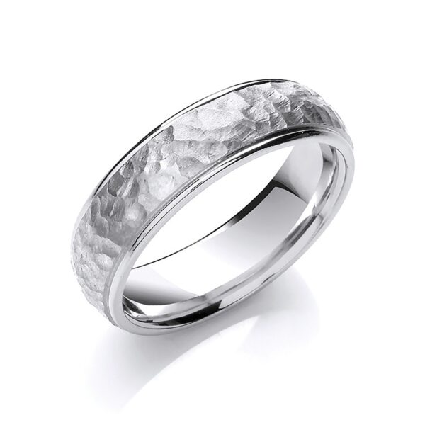 hammered style ring