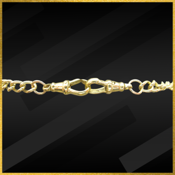 9 Carat Yellow Gold Albert Chain With T-Bar - Image 2