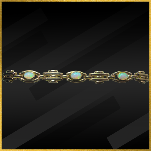 9 Carat Rose Gold Opal Bracelet - Image 3