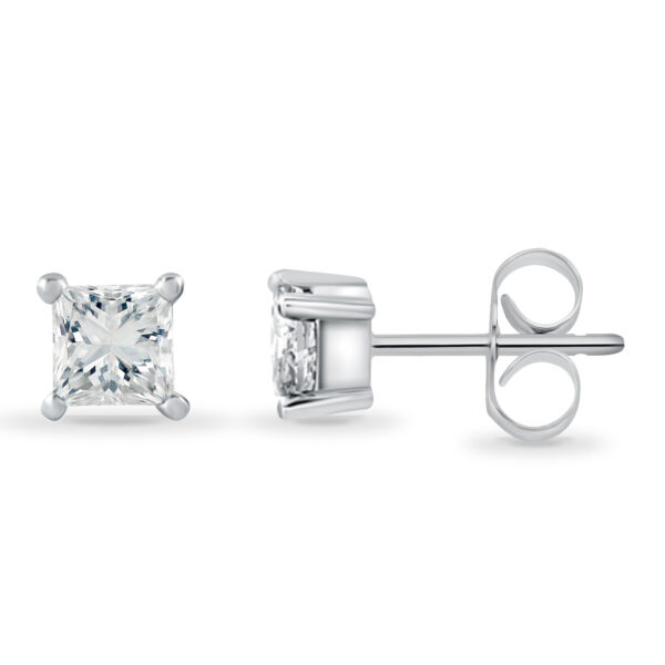 princess cut diamond earrings