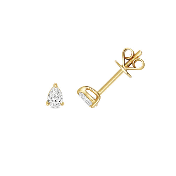 diamond stud earrings pear shape