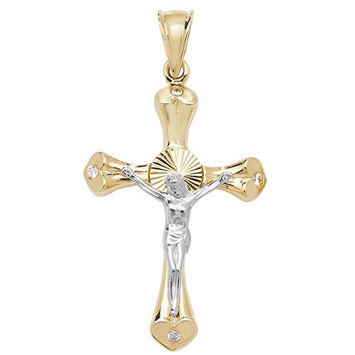 9 carat yellow crucifix