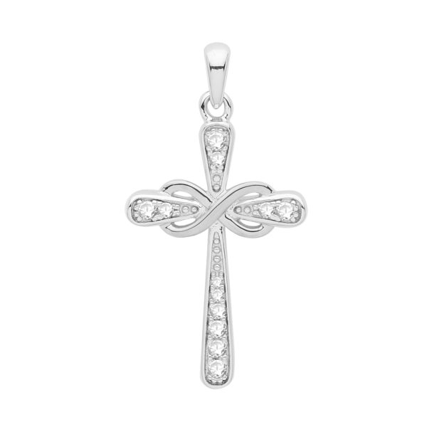Sterling Silver Infinity Cross