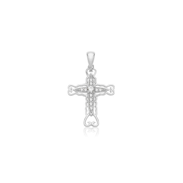 Sterling Silver Fancy Cross