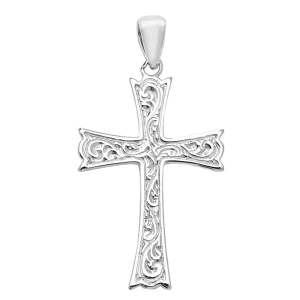 Sterling Silver Fancy Cross