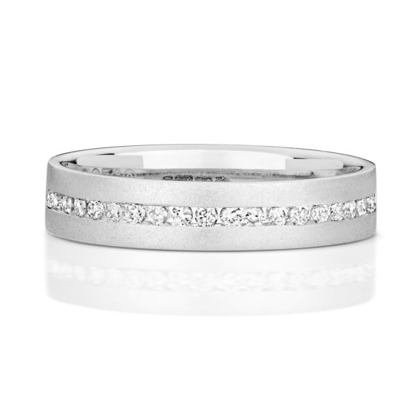 9ct White Gold Diamond Wedding Ring