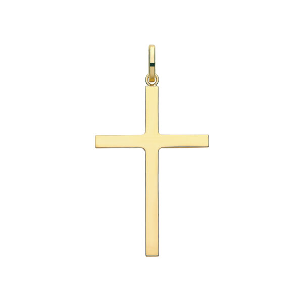 9 Carat yellow gold cross pendant