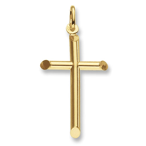 9 carat gold traditional cross pendant